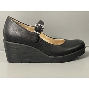 SOUL Naturalizer Adore Shoes Womens Size 5 Black Faux Leather Mary Jane Platform